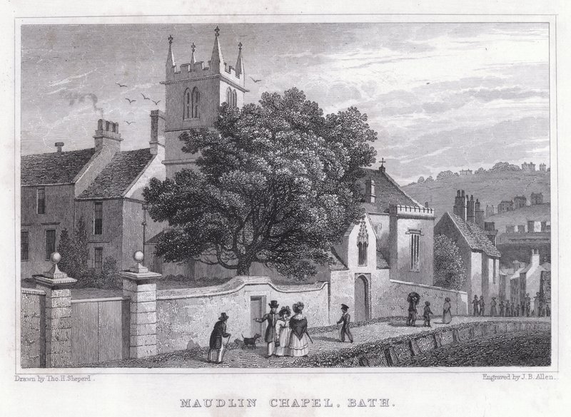 Maudlin Chapel, Bath door Thomas Hosmer Shepherd