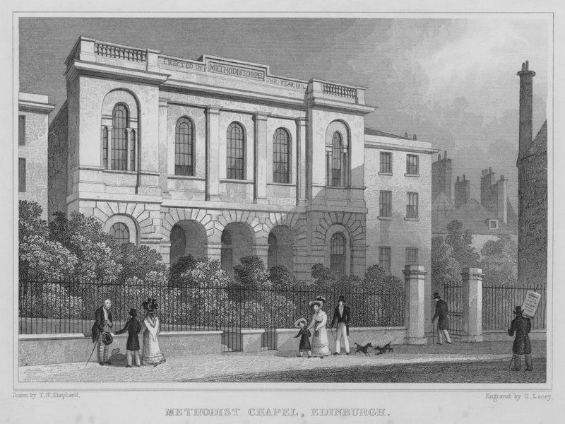 Methodistenkapel, Edinburgh door Thomas Hosmer Shepherd