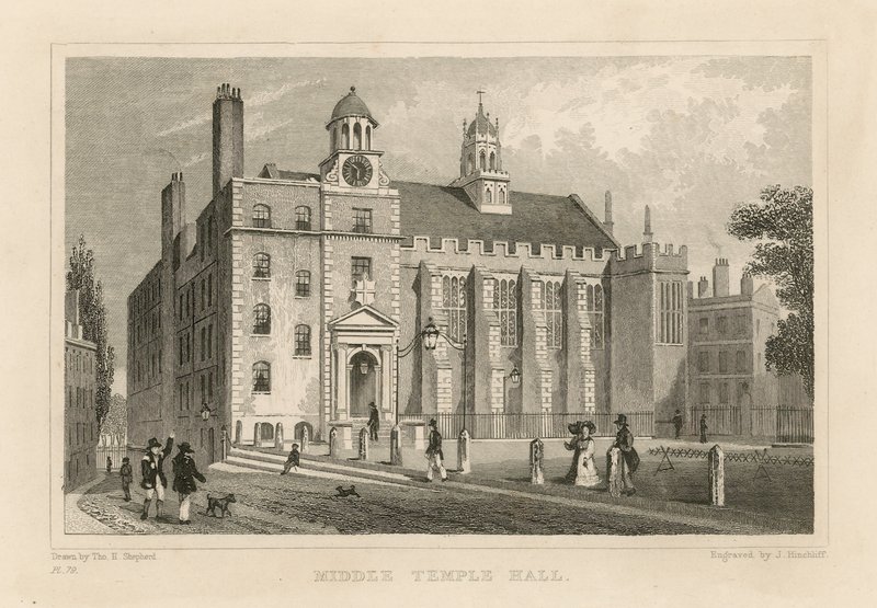 Middle Temple Hall door Thomas Hosmer Shepherd