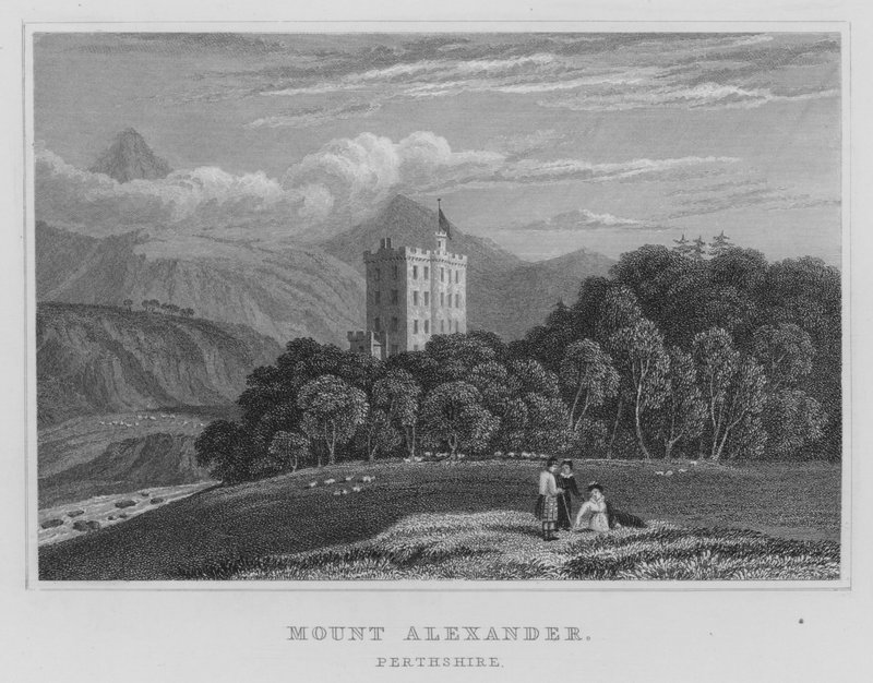 Mount Alexander, Perthshire door Thomas Hosmer Shepherd