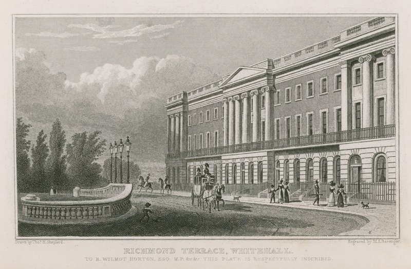 Richmond Terrace in Whitehall door Thomas Hosmer Shepherd
