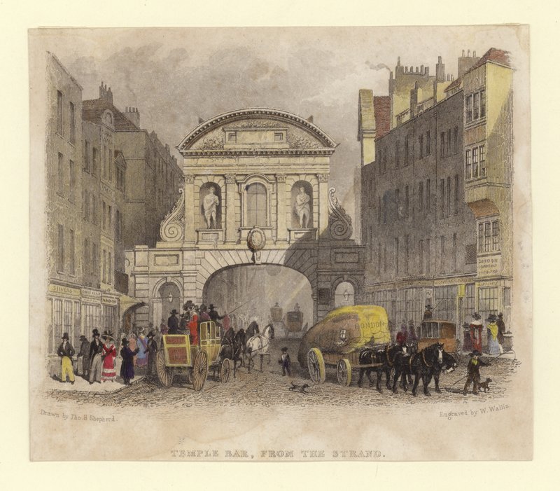 Temple Bar door Thomas Hosmer Shepherd