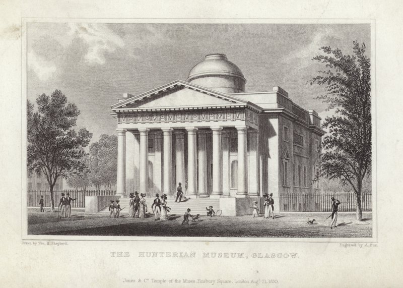Het Hunterian Museum, Glasgow door Thomas Hosmer Shepherd