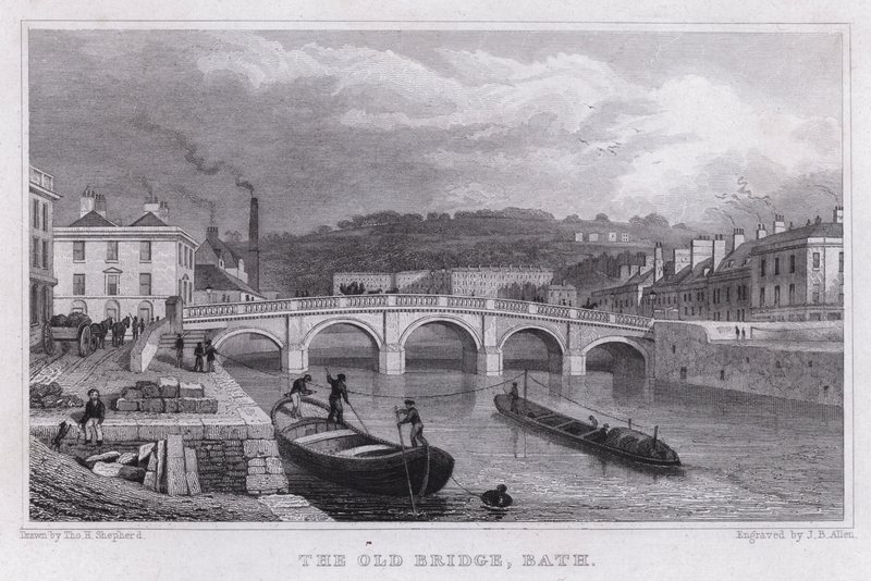 De Oude Brug, Bath door Thomas Hosmer Shepherd
