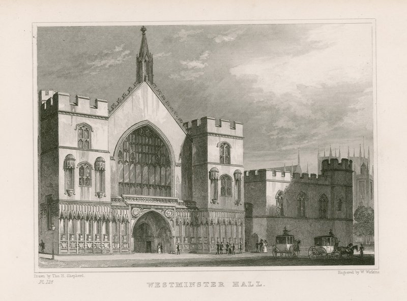Westminster Hall door Thomas Hosmer Shepherd
