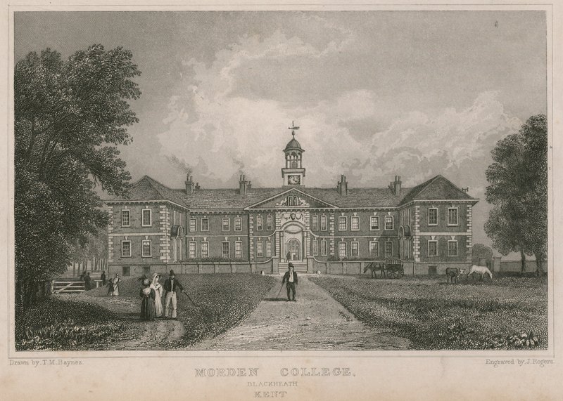 Algemeen uitzicht op Morden College door Thomas Mann Baynes