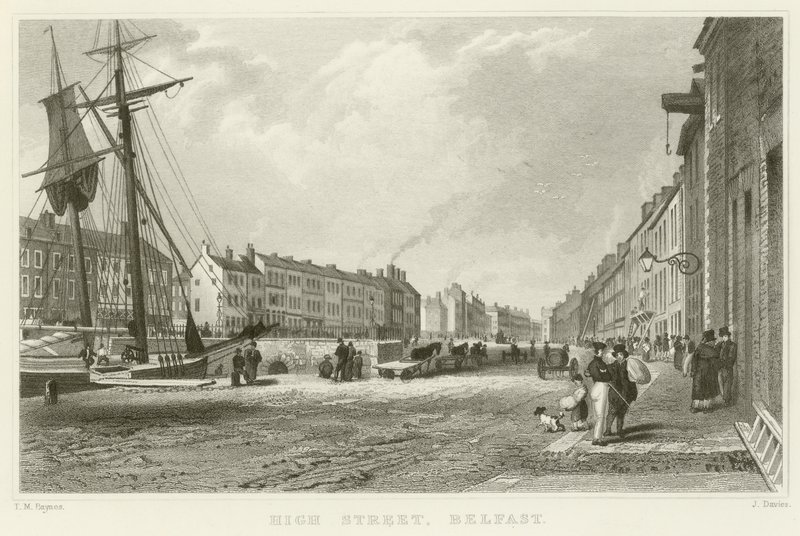 Hoofdstraat in Belfast door Thomas Mann Baynes