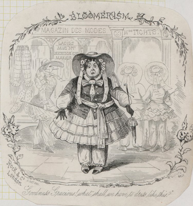 Victoriaanse damesmode: bloomers door Thomas Onwhyn