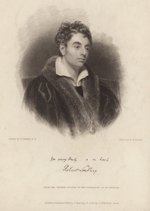 Portret van Robert Southey door Thomas Phillips