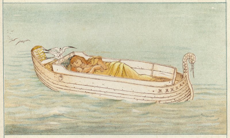 Danaë en Perseus door Thomas Ralph Spence