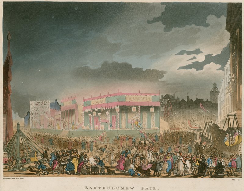 Bartholomew Fair door Thomas Rowlandson