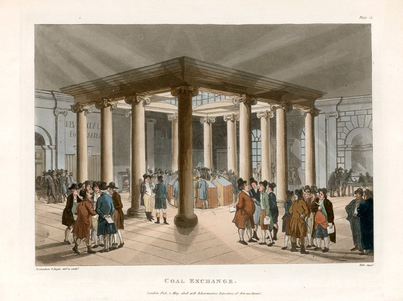 Kolenbeurs door Thomas Rowlandson
