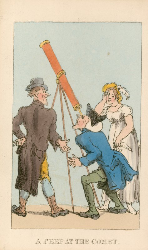Kijk naar de komeet door Thomas Rowlandson