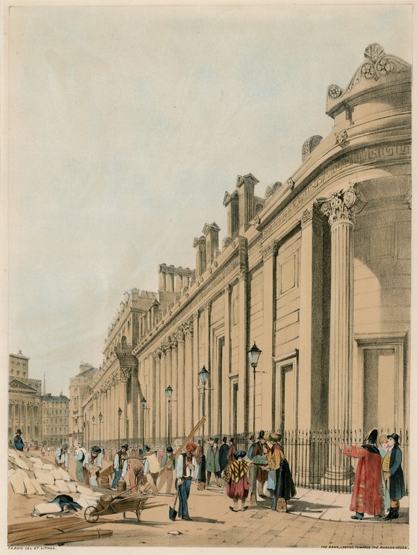 Bank of England door Thomas Shotter Boys