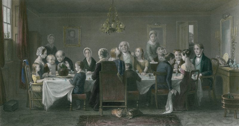 De kerstpudding door Thomas Webster