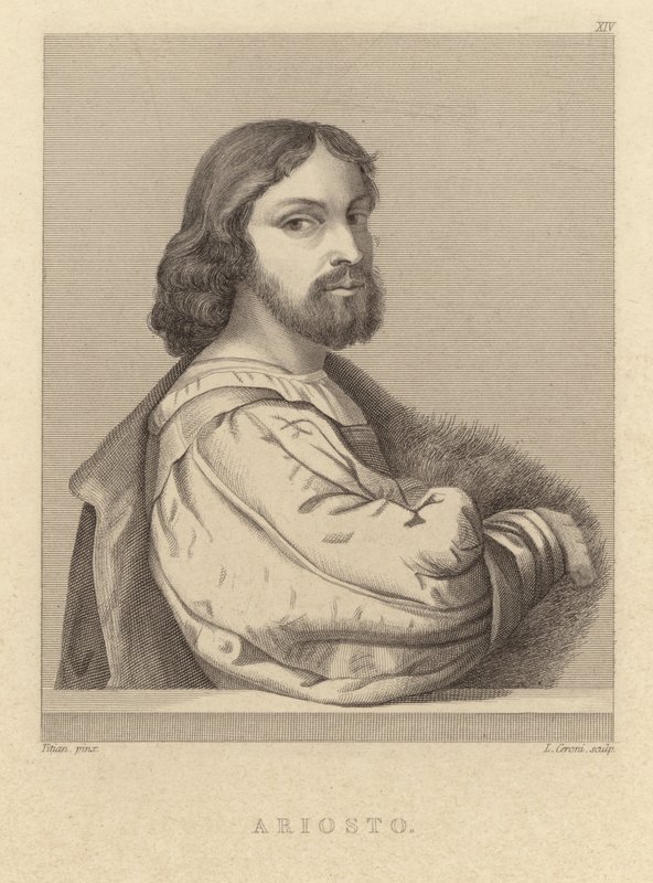 Ludovico Ariosto - Italiaanse dichter (1474-1533) door Tiziano Vecelli