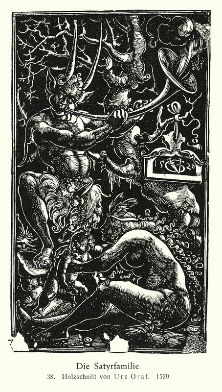 Satyrfamilie door Urs  Graf