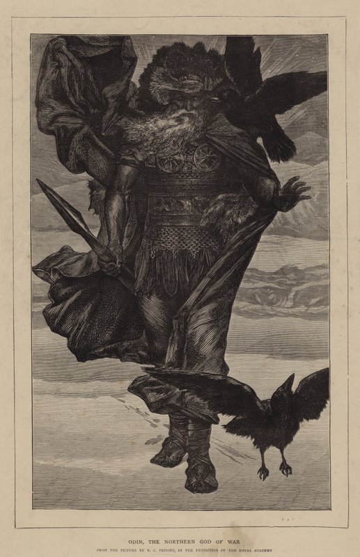 Odin, de Noordelijke God van de Oorlog door Valentine Cameron Prinsep