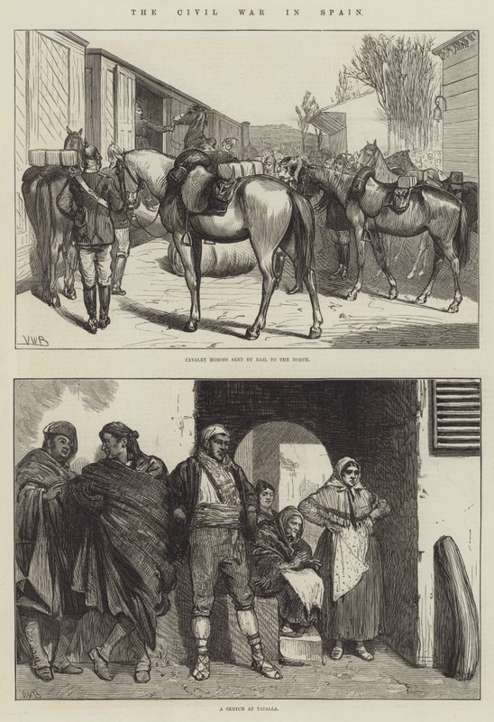 De burgeroorlog in Spanje door Valentine Walter Lewis Bromley