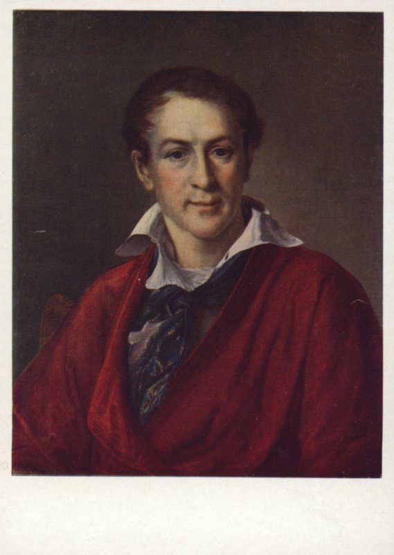 Portret van Krasheninnikov, 1824 door Vasili Andreevich Tropinin