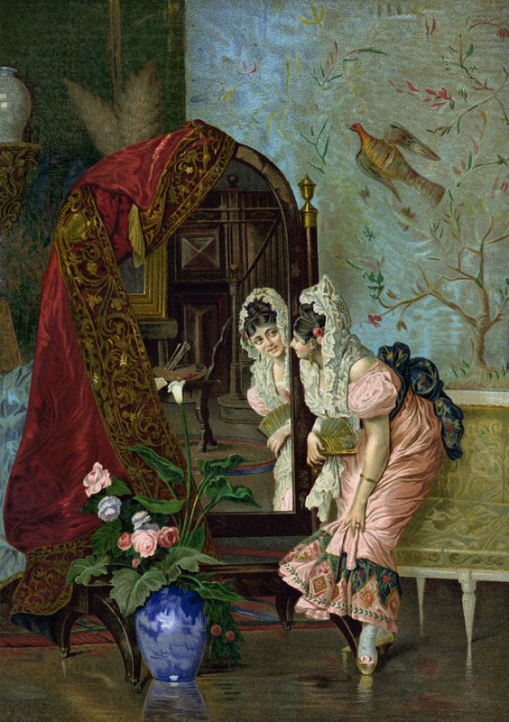 Coquetterie door Vincente Gonzalez Palmaroli