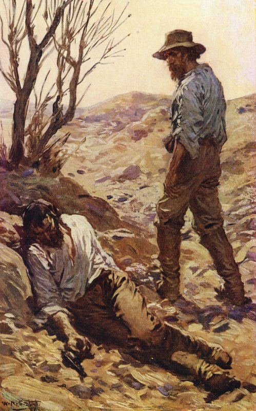 De dood van Burke door W.R.S. (after) Stott