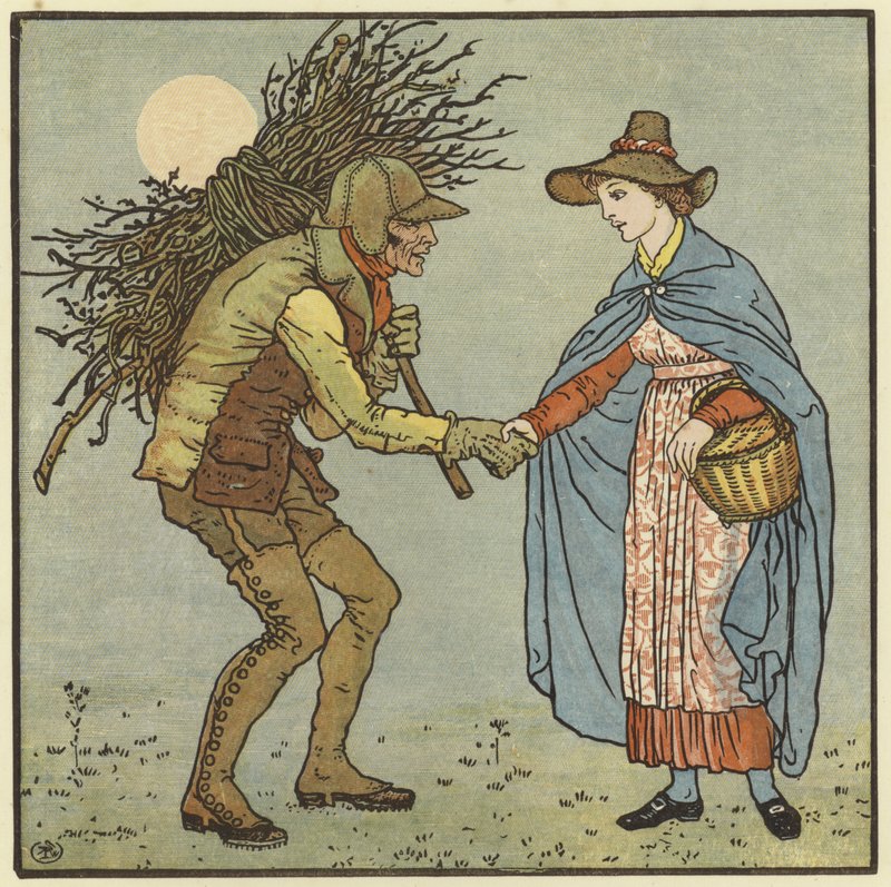 Een mistige, vochtige ochtend door Walter Crane