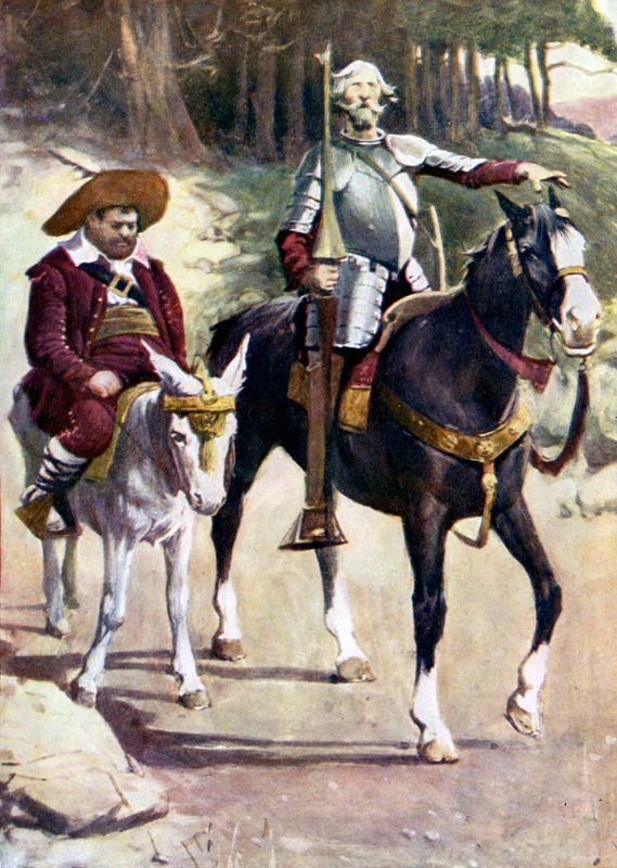Illustratie voor Don Quichot door Walter Grieve