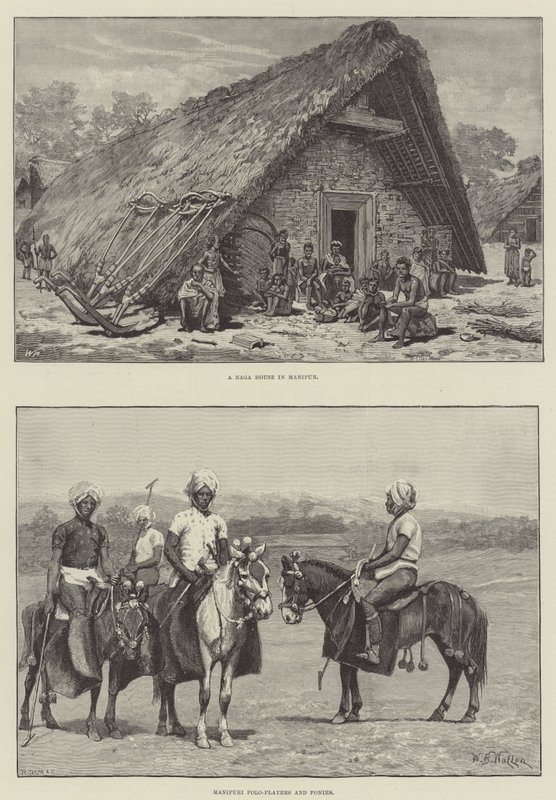 Schetsen van Manipur door Walter Paget