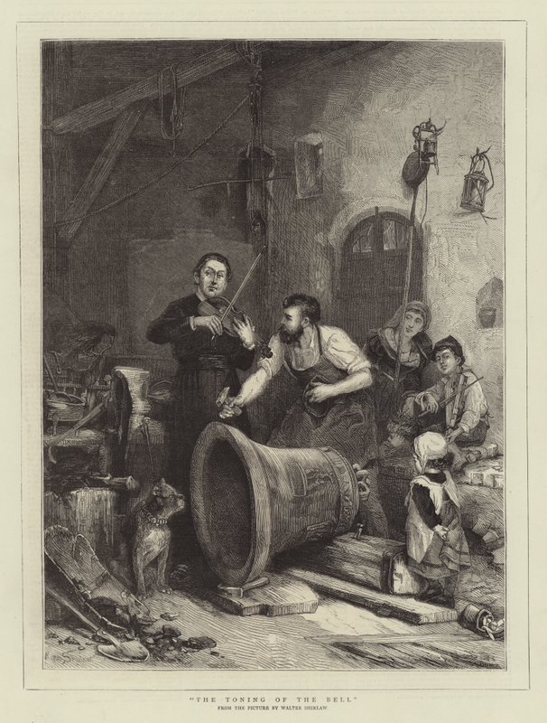 Het luiden van de bel door Walter Shirlaw