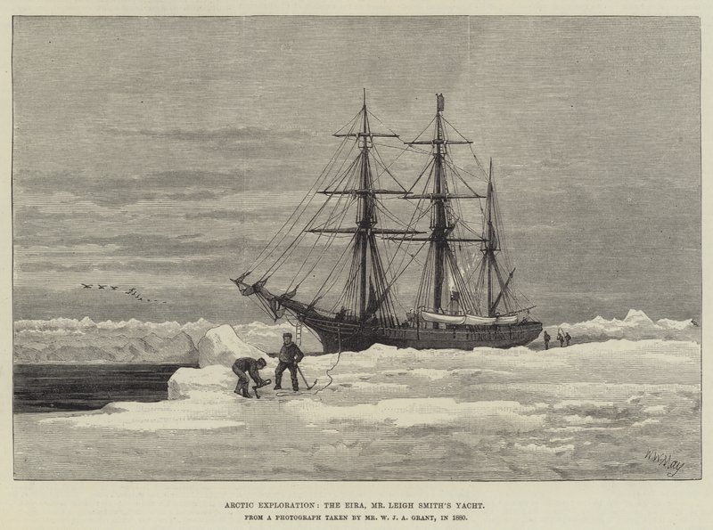 Arctische Expeditie, de Eira, het Jacht van de Heer Leigh Smith door Walter William May