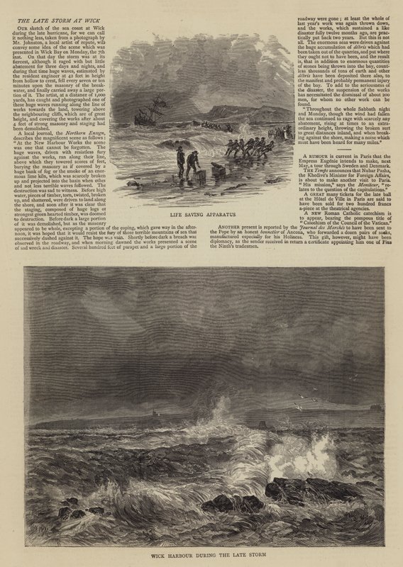 De Laatste Storm bij Wick door Walter William May