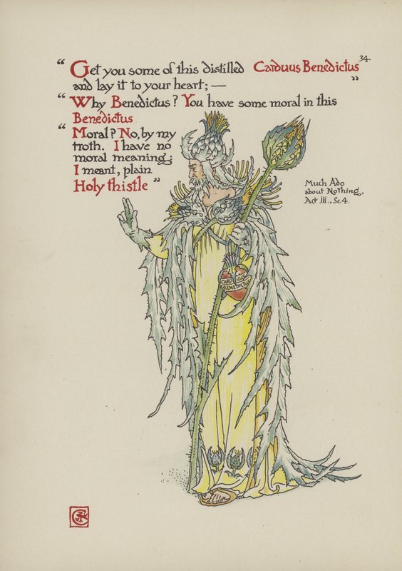 Bloemen uit Shakespeares tuin door Walter Crane