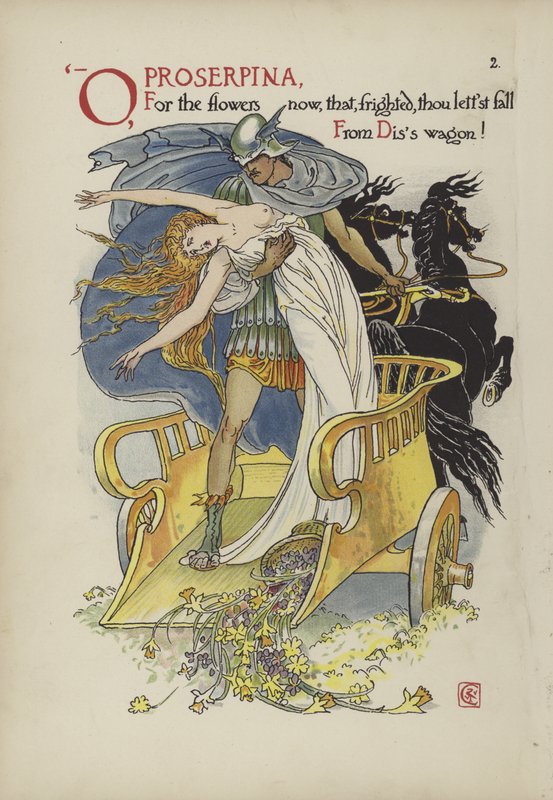 Bloemen uit Shakespeares tuin door Walter Crane