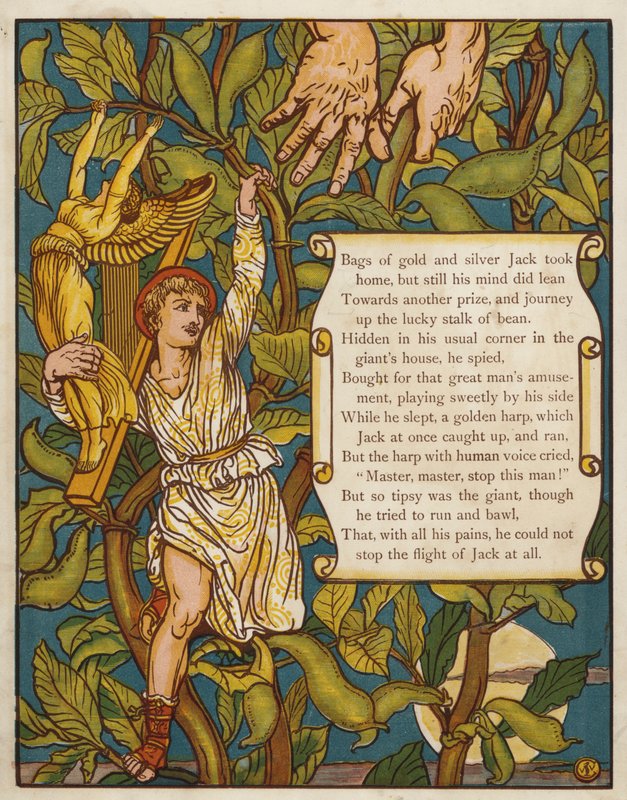 Jack en de Bonenstaak door Walter Crane