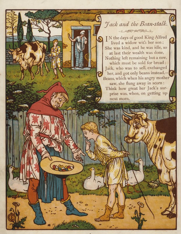Jack en de bonenstaak door Walter Crane