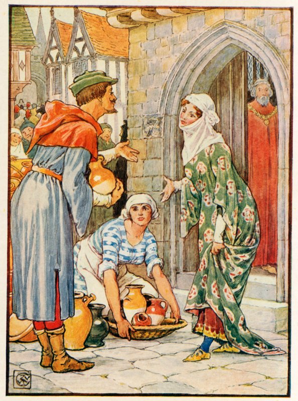 Robin Hood als de pottenbakker door Walter Crane