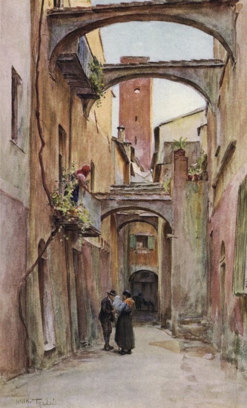 Via Deglio Speddale, Noli, Italië door Walter Frederick Roofe Tyndale