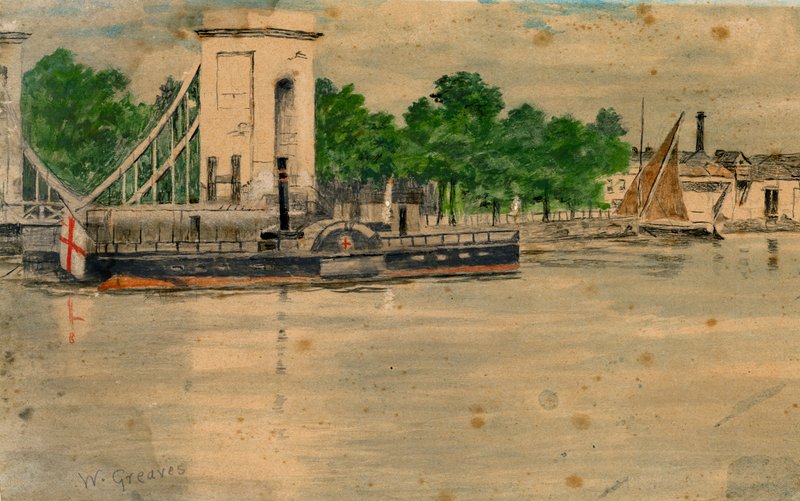 Cadogan Pier Chelsea door Walter Greaves