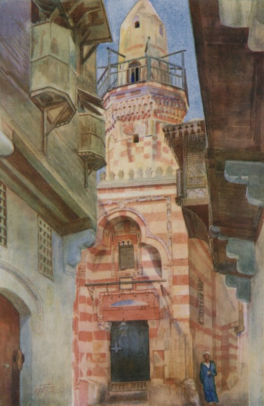 Een Zijstraat in Caïro door Walter Spencer Stanhope Tyrwhitt