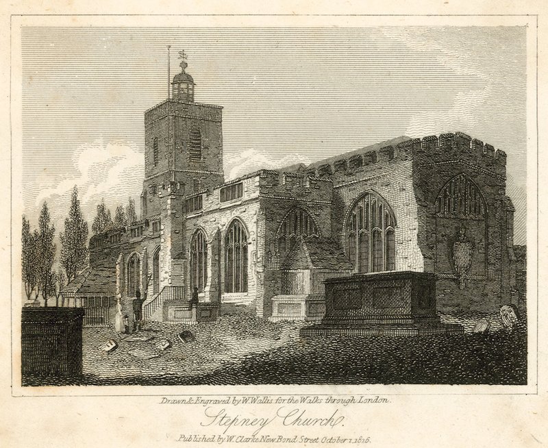 Stepney Kerk, Londen door Walter Wallis