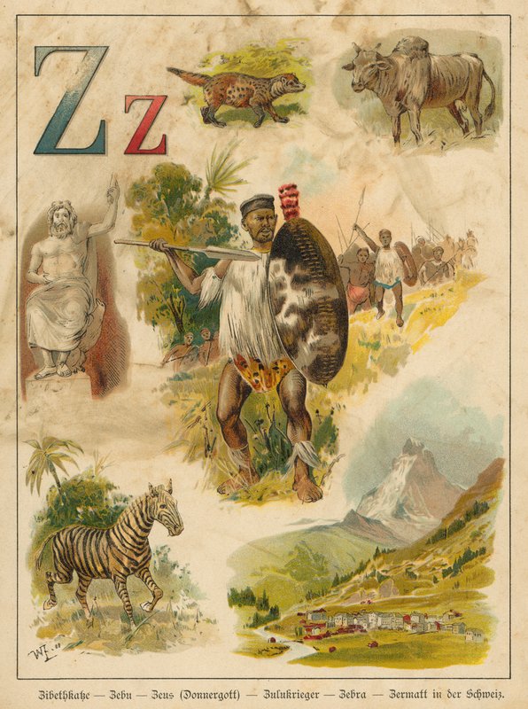Letter Z door Walter Zweigle