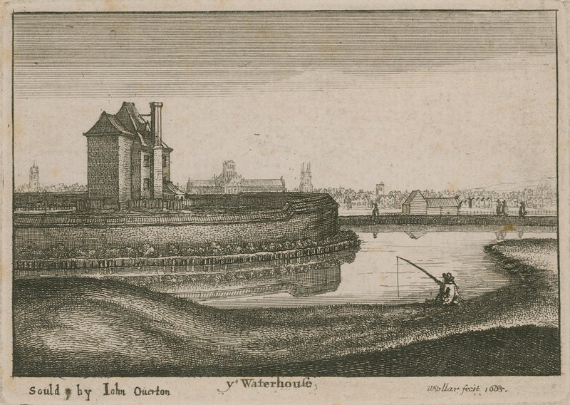 Het Waterhuis, Islington door Wenceslaus Hollar