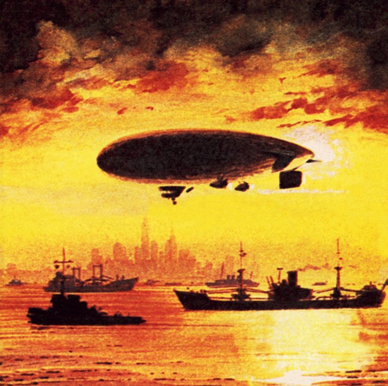 Luchtschip door Wilf (20th century) Hardy