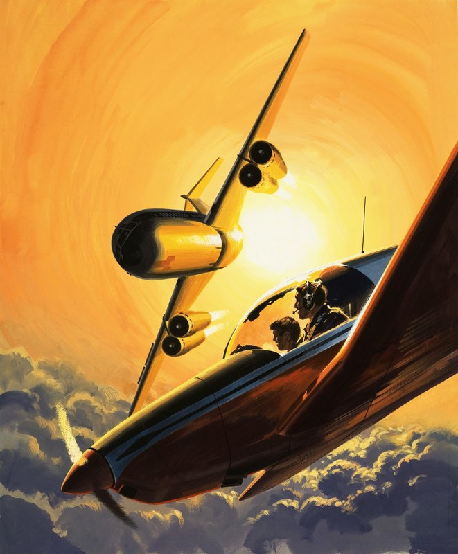 Veiligheid in de lucht door Wilf (20th century) Hardy