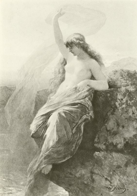De Lorelei (gravure) door Wilhelm Kray