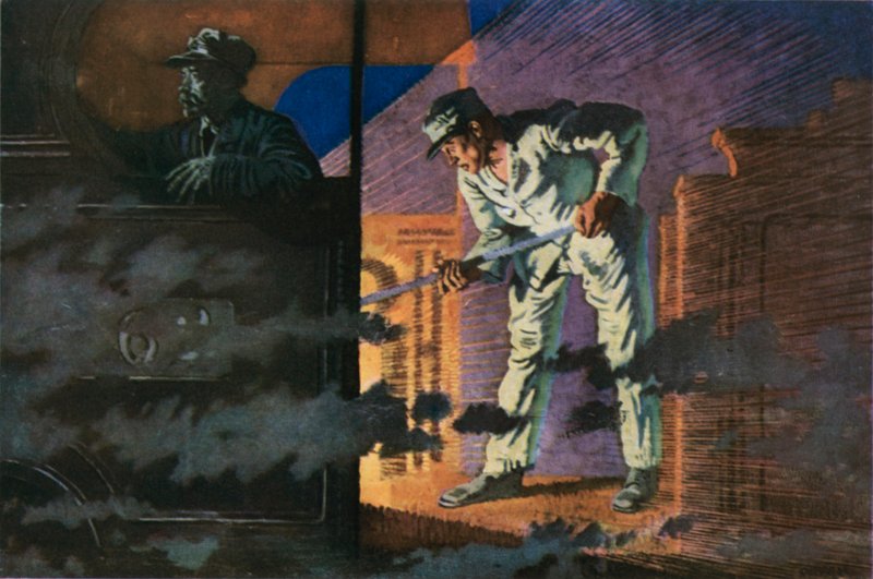 De Nachtpost, De Machinist door William Orpen