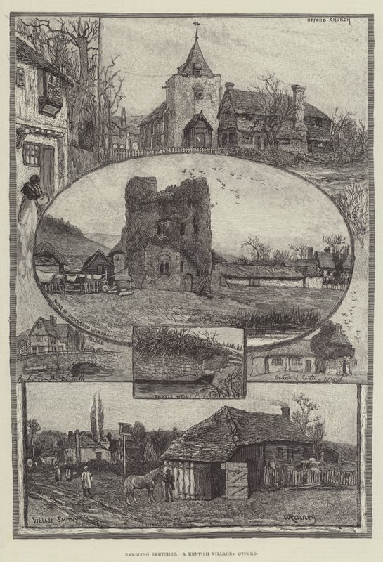 Rambling Schetsen, een Kentish Dorp, Otford door William Rainey
