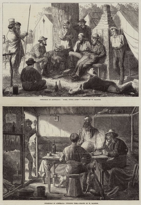 Kerstmis in Australië door William Ralston