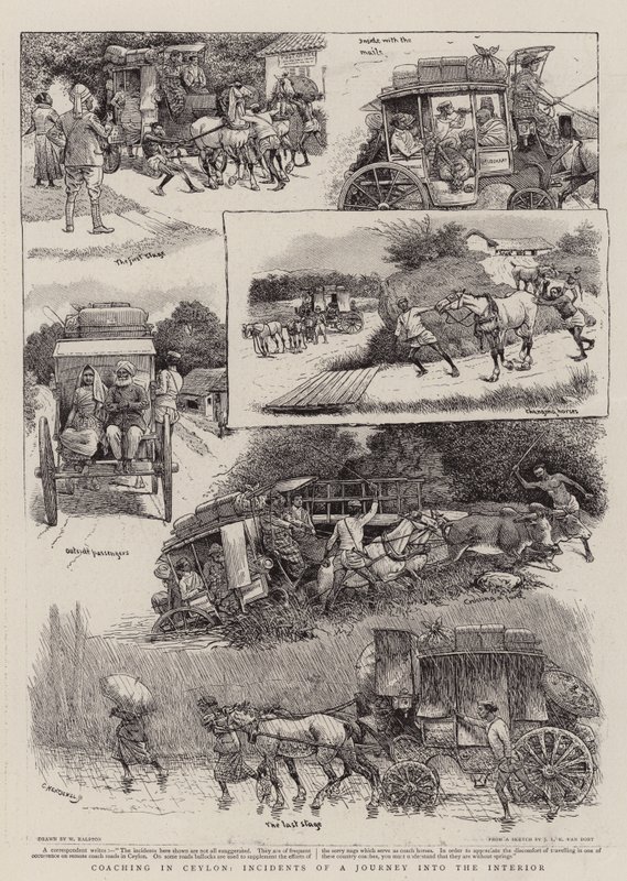 Coaching in Ceylon, incidenten van een reis naar het binnenland door William Ralston